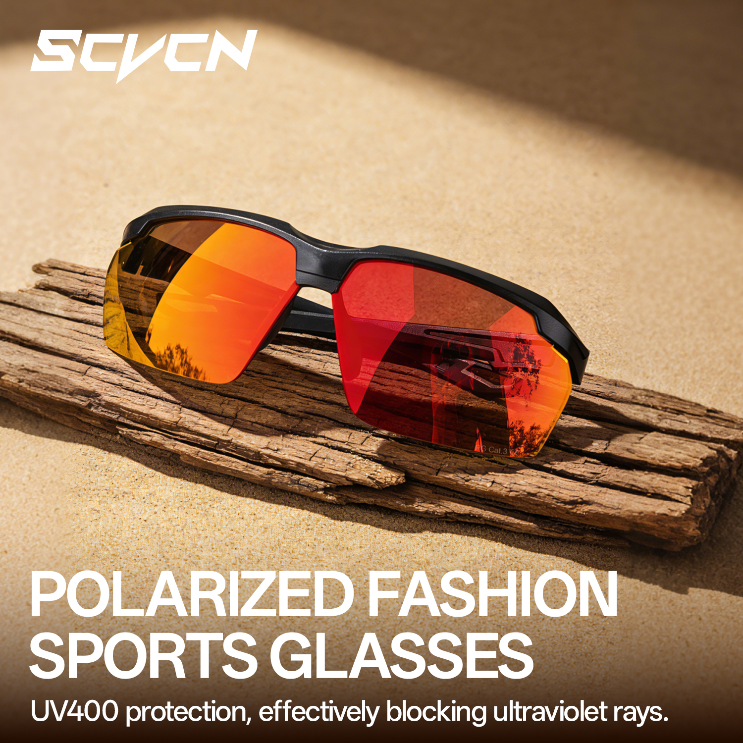 Fishing Sunglasses Polarized - SCVCN Camping Goggles Women Sports Running