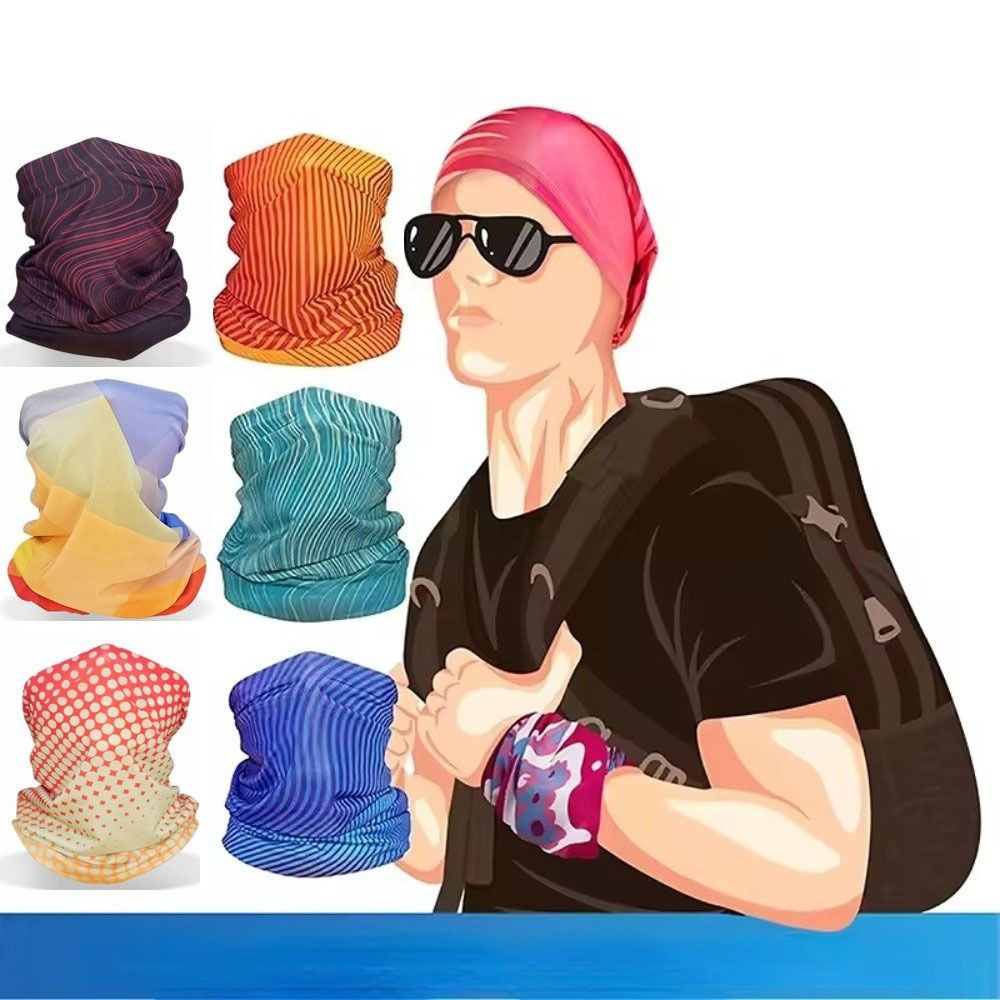 Fishing Mask Sun Protection - Sunscreen Windproof Scarf Sweat Absorption Sun