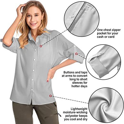 Women's Long Sleeve Sun Protec – обзор и цена Fishing Shirt Uv Protection