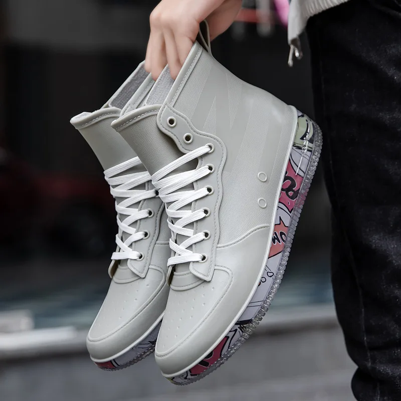 Men Rain Boots Fashion Trendy  – обзор и цена Fishing Boots