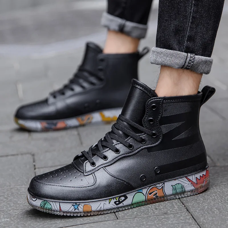 Men Rain Boots Fashion Trendy  – обзор и цена Fishing Boots