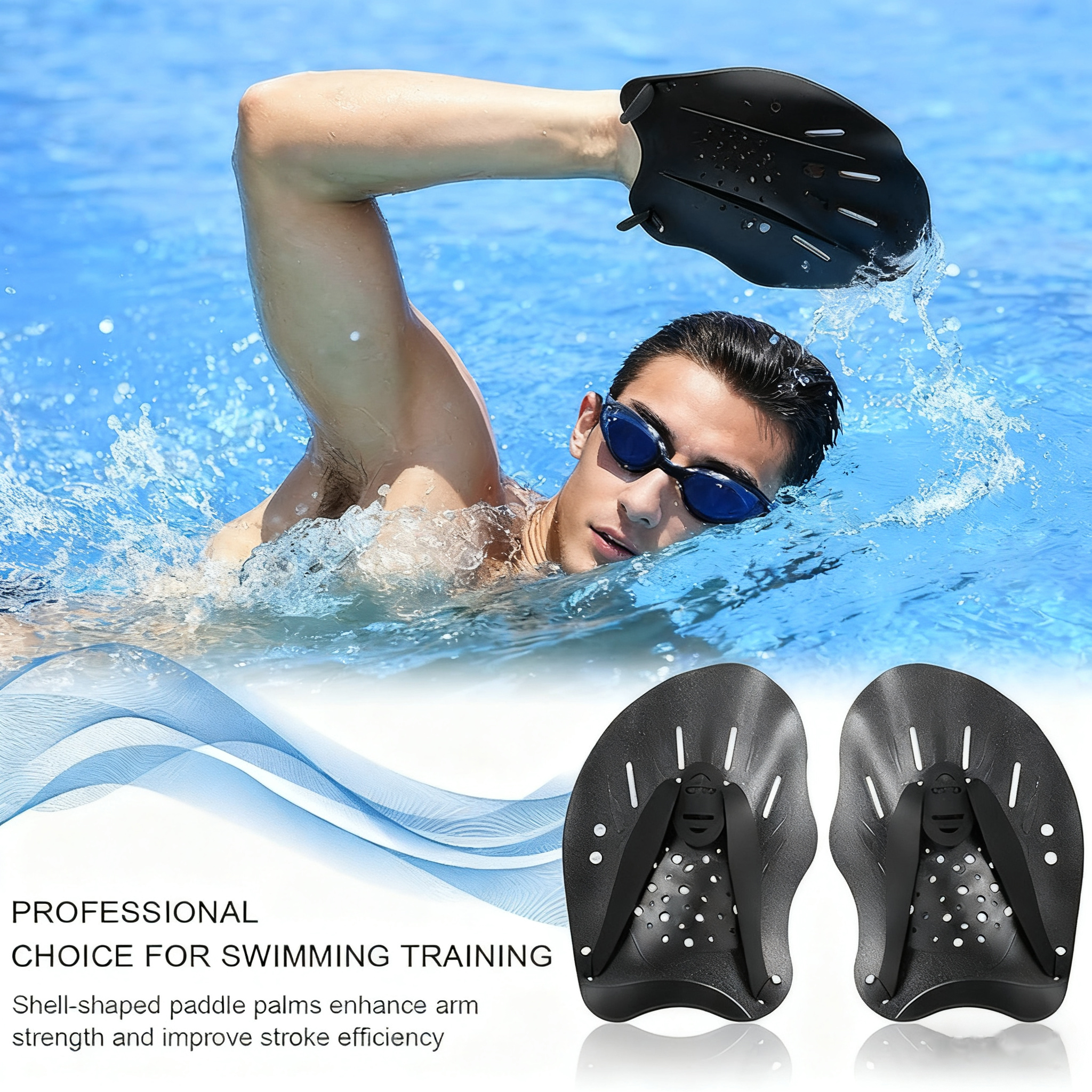 Adjustable Swimming Hand Paddl – обзор и цена Fishing Gloves
