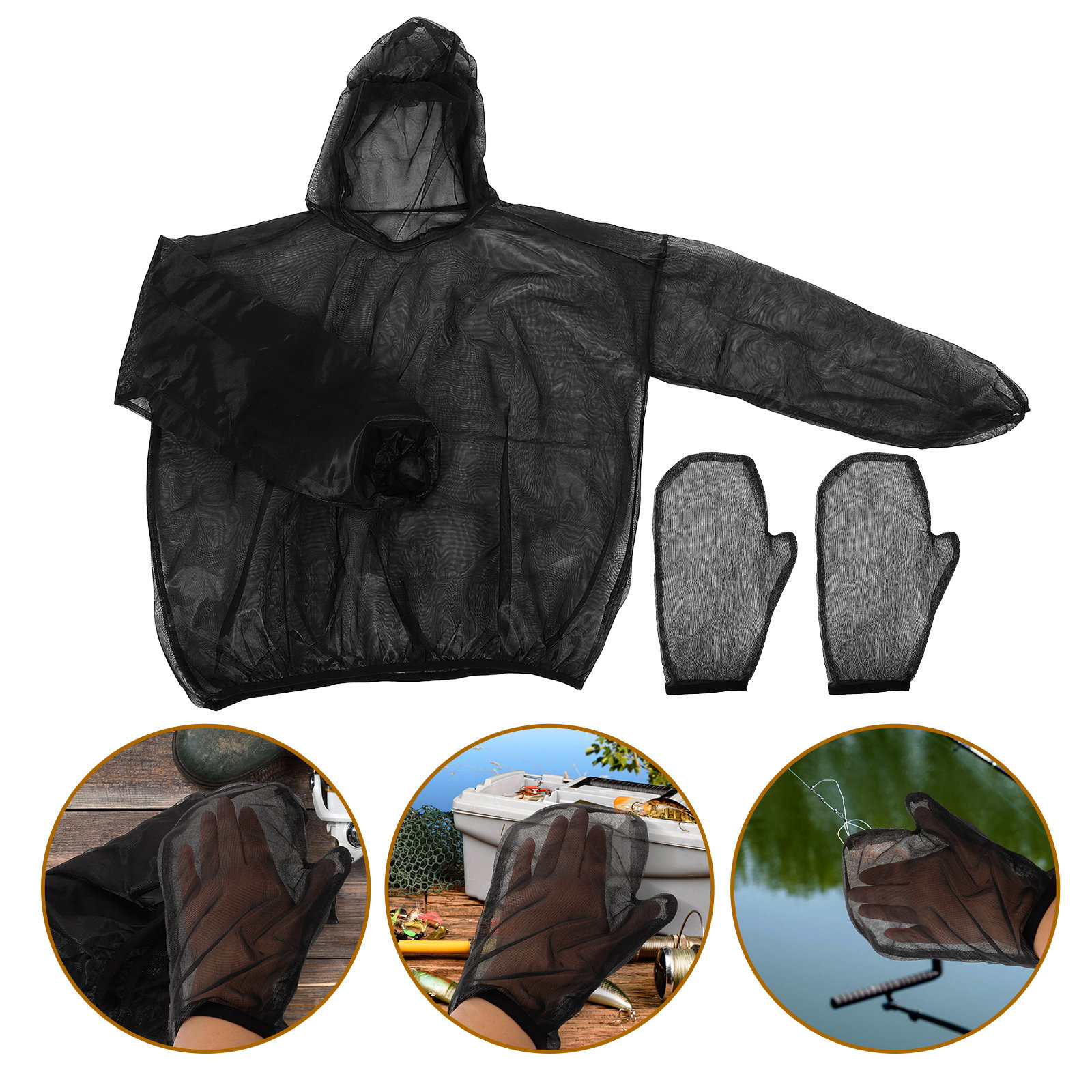 1Set Anti Insect Mesh Suit Ful – обзор и цена Fishing Gloves