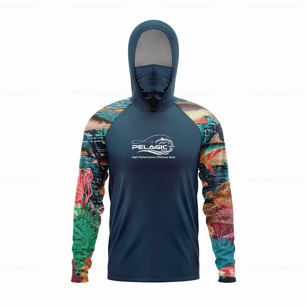 pelagic gear Men Hood Fishing  – обзор и цена Fishing Shirt Uv Protection