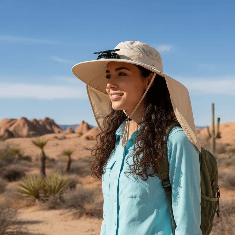 New UPF50+ Solar Fan Hat with  – обзор и цена Fishing Hat