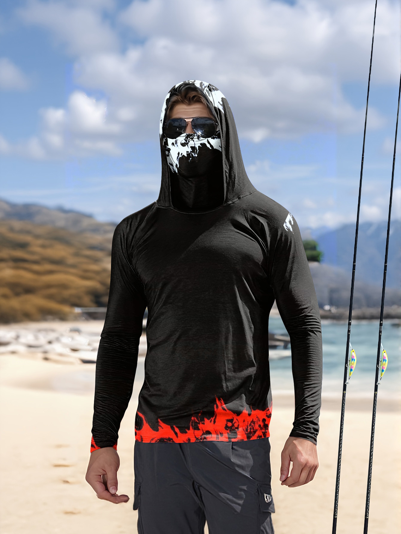 Men Hood Fishing Shirt long sl – обзор и цена Fishing Shirt Uv Protection