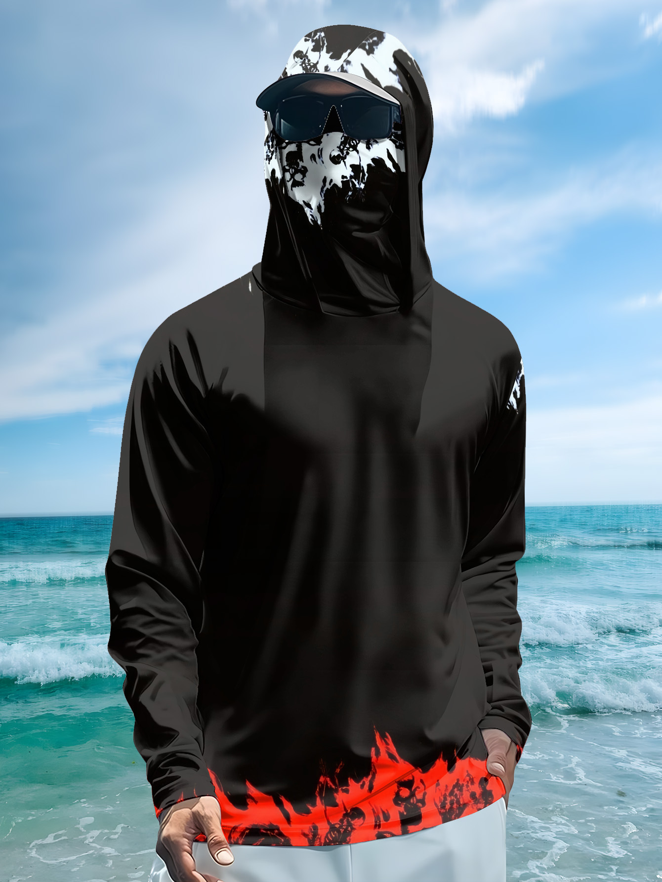 Men Hood Fishing Shirt long sl – обзор и цена Fishing Shirt Uv Protection