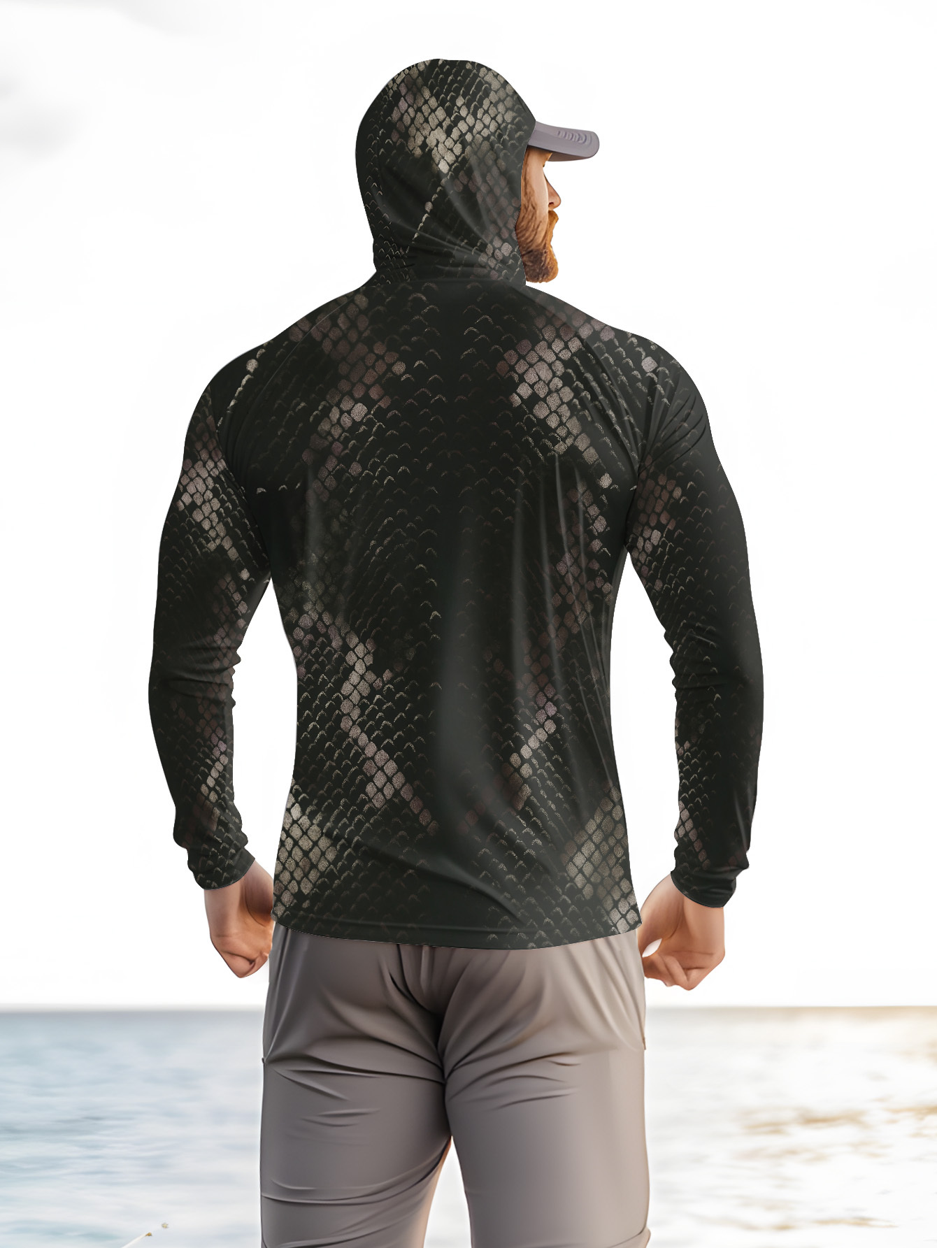 Men's Fishing Hooded Long-Slee – обзор и цена Fishing Shirt Uv Protection