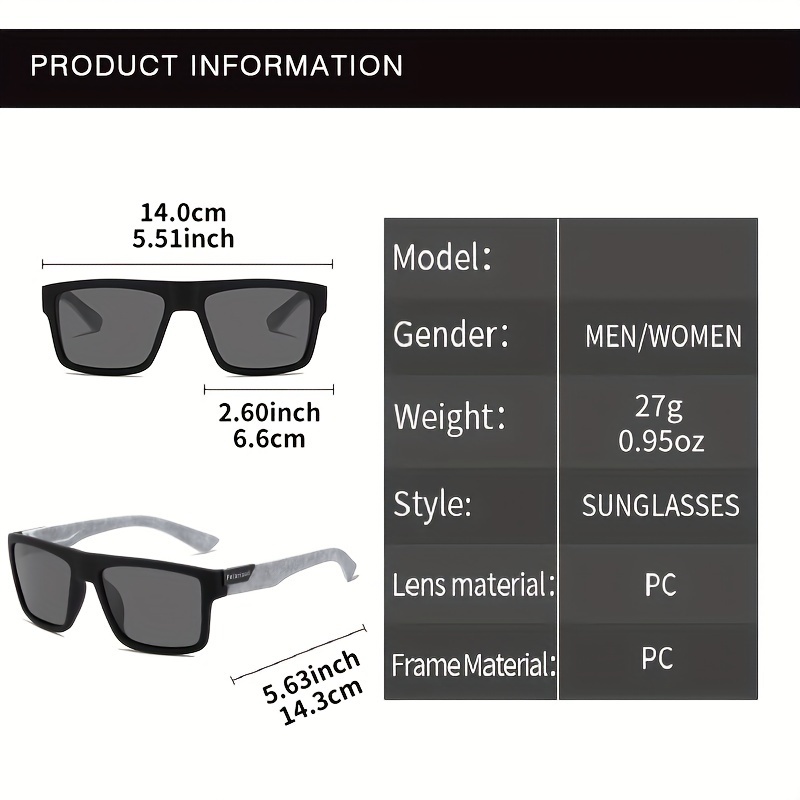 Fashion Travel Square Polarize – обзор и цена Fishing Sunglasses Polarized