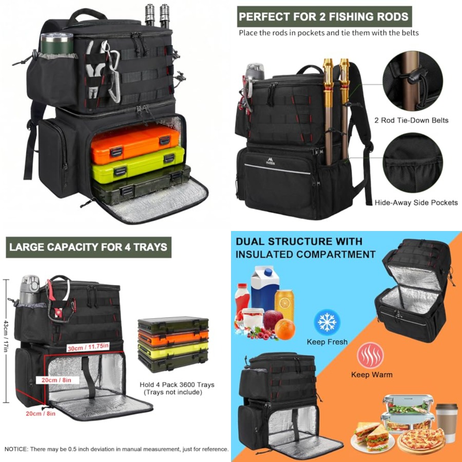 Fishing Backpack, Water Resist – обзор и цена Fishing Backpack