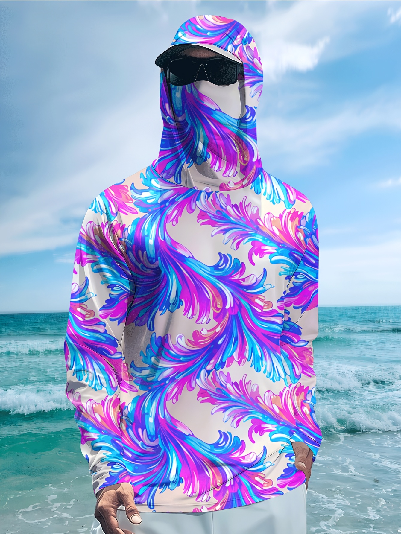 Men Hood Fishing Shirt long sl – обзор и цена Fishing Shirt Uv Protection