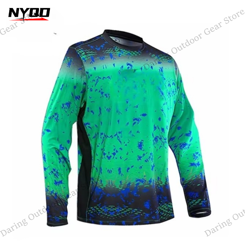 Men's Long Sleeve UPF 50+ Fish – обзор и цена Fishing Shirt Uv Protection