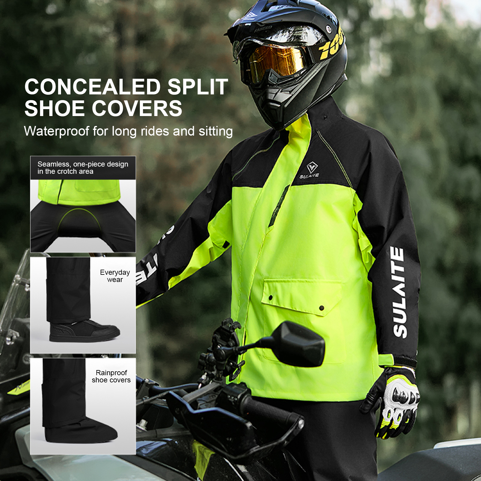 Motorcycle Rain Suit for Men & – обзор и цена Fishing Rain Suit