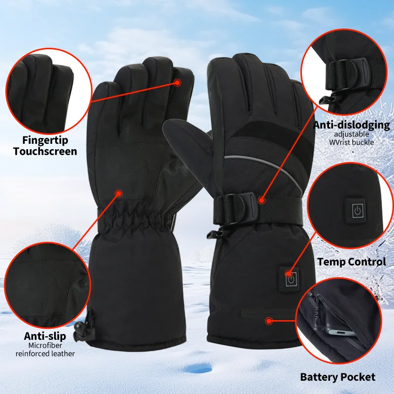 USB Rechargeable Heated Motorc – обзор и цена Fishing Gloves